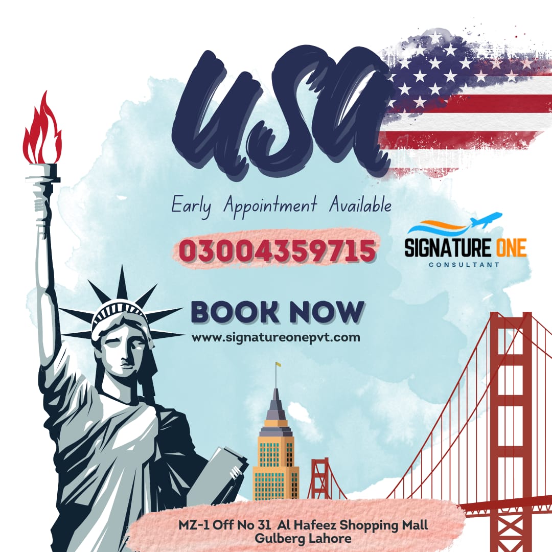 USA EARLY APPOINTMENT AVAILABLE