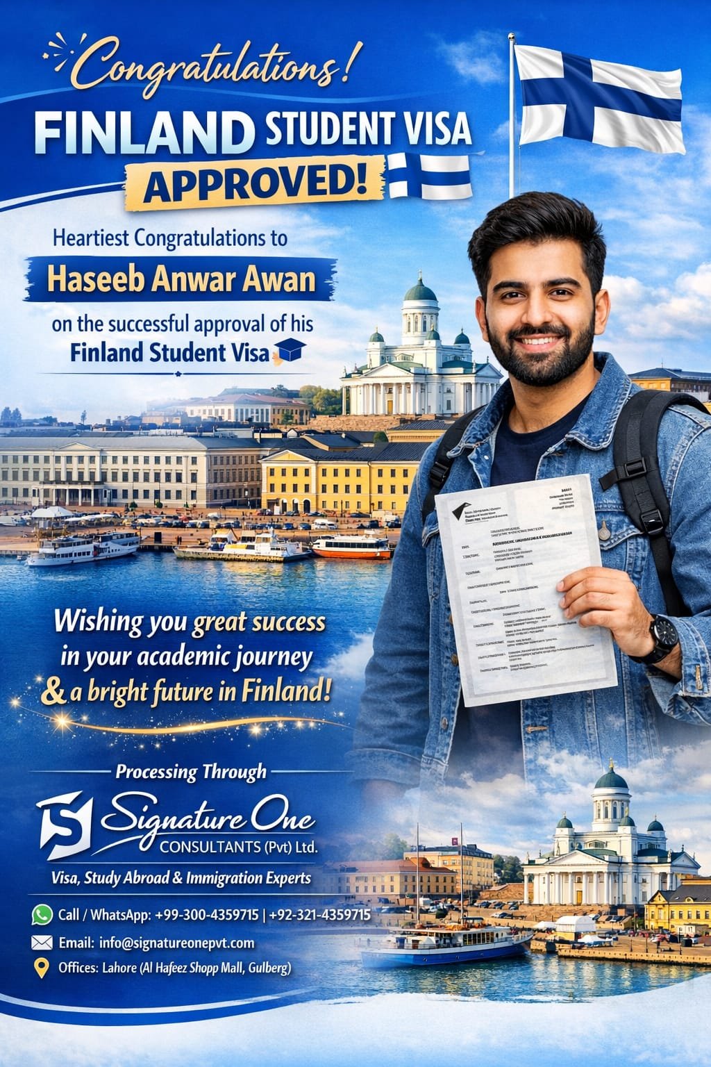 Finland Student Visa Approved