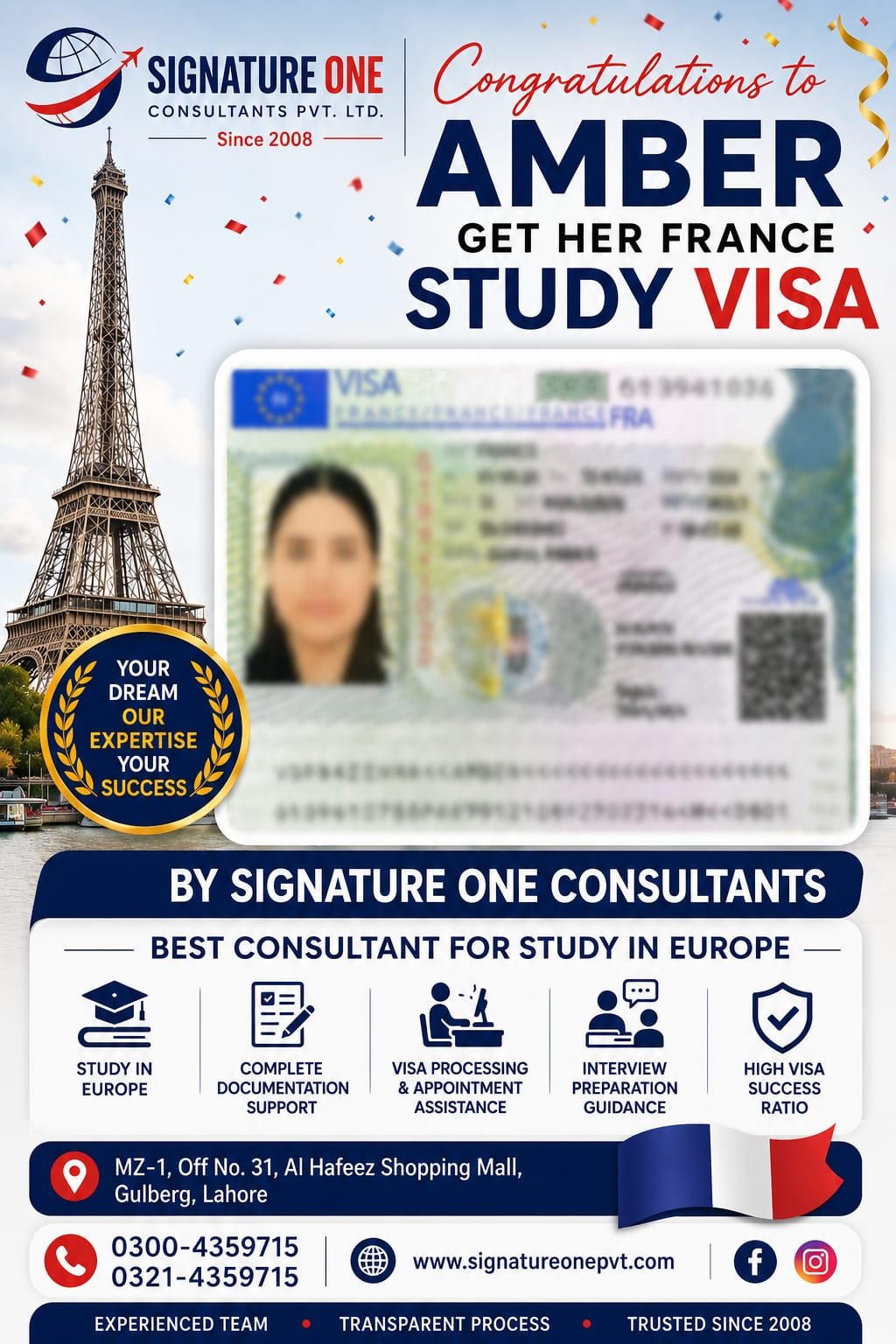 France Study Visa Approved France Study Visa Approved