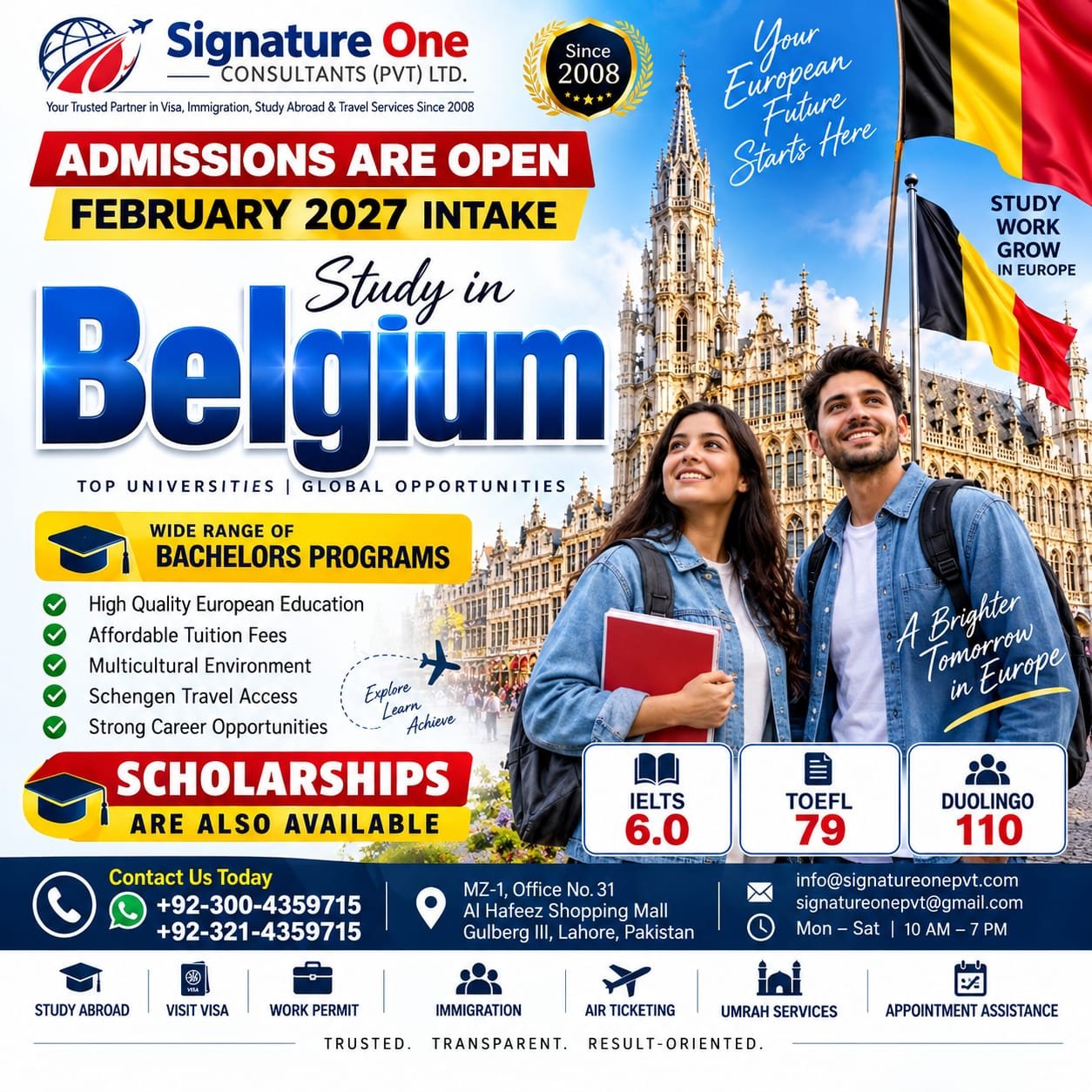 Study in Belgium