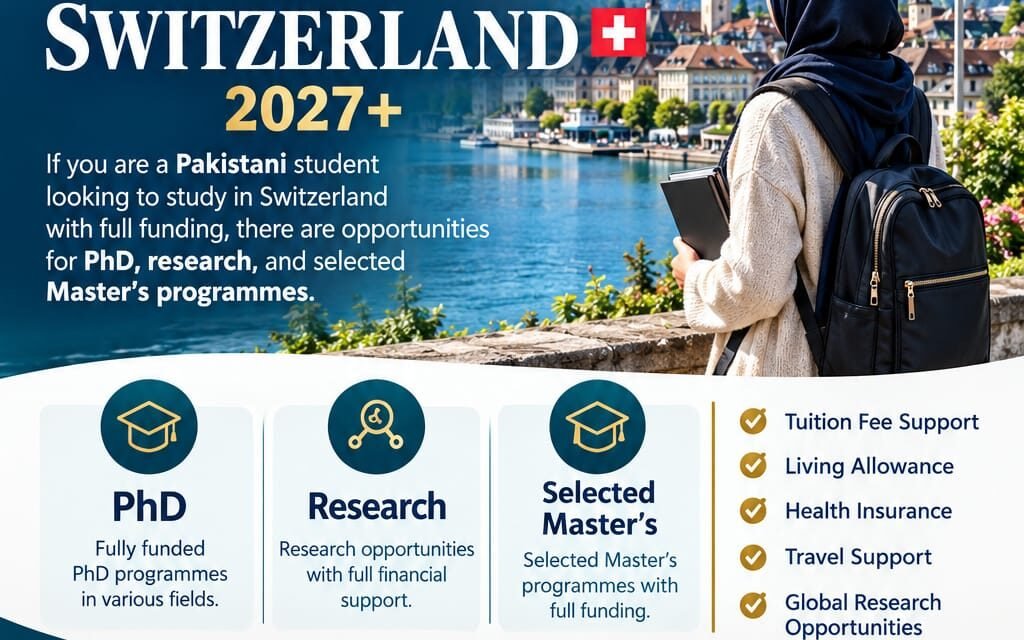 FULLY FUNDED SCHOLARSHIPS IN SWITZERLAN